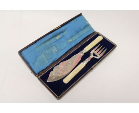 A quantity of loose flatware to include fiddle pattern ladle, knives, forks, spoons, napkin rings, cruets and a cased set of 