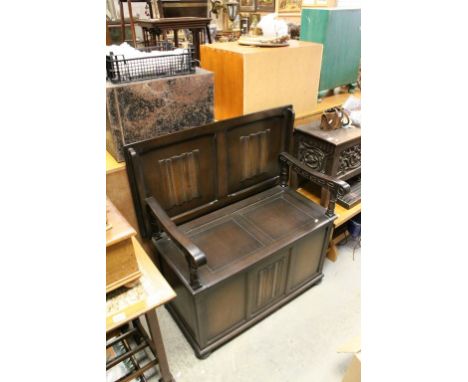 Oak Monk's Bench