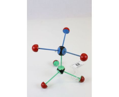 Retro / Vintage French Scientific / Laboratory / Educational Model of a Molecule