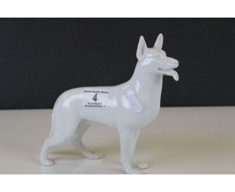 F Opitz for Royal Vienna ceramic model of an Alsatian