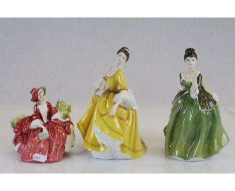 Three Royal Doulton ceramic figurines to include; HN1908, HN2807, HN2368
