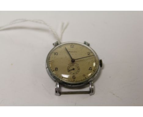 A gents steel cased vintage wristwatch by Mulco.