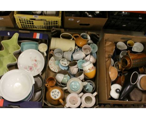 Collection of mainly Two Tone Poole Pottery together with some Hornsea Ceramics