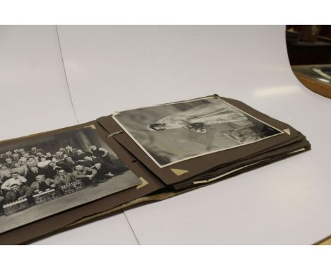Vintage photograph album with movie stars, including signed copies