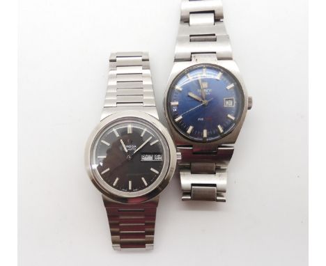 A Tissot Swiss PR516, together with an Omega quartz watch Condition Report:No condition report available.