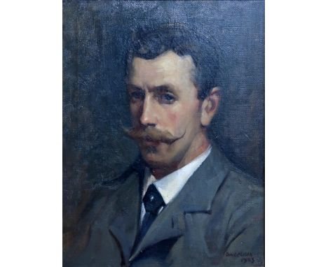 DAVID ALISON&nbsp;Mr Blair, portrait head and shoulders, signed, oil on canvas, 51 x 40cm Condition Report:Available upon req