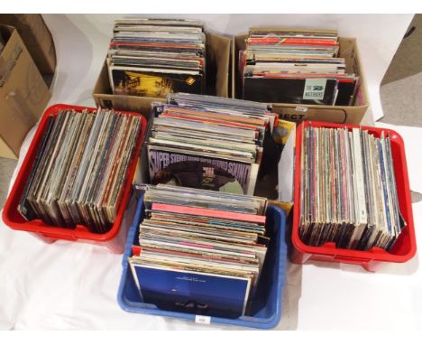 VINYL RECORDS a large collection of mostly pop and rock vinyl LP records with Prince, Simple Minds, Police, Talking Heads, Sk