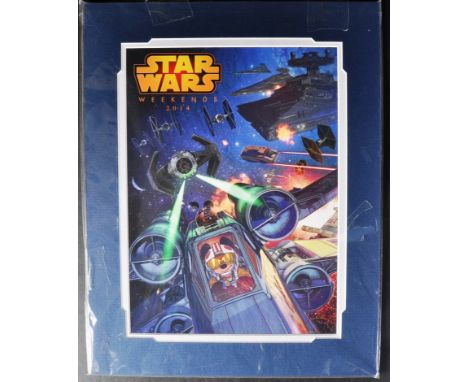 Estate of Jeremy Bulloch - Star Wars Disney Weekends 2014 - exclusive large format artwork print from the event, depicting Mi