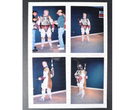 Estate of Jeremy Bulloch - Star Wars - a panel of x4 personal photographs taken by Maureen Bulloch of Jeremy receiving and be