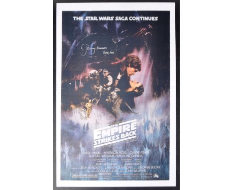 Estate of Jeremy Bulloch - Jeremy Bulloch (1945-2020) - autographed reproduction Empire Strikes Back mini-poster based on the