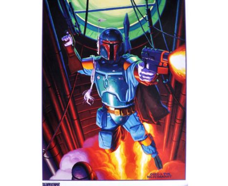 Estate of Jeremy Bulloch - Star Wars Shadows Of The Empire - Greg &amp; Tim Hildebrandt (Artists) - original test print artwo