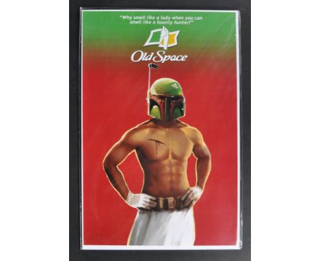 Estate of Jeremy Bulloch - Star Wars - Anabel Martinez (artist) - 'Old Space' - a comical artwork print being a pastiche of a