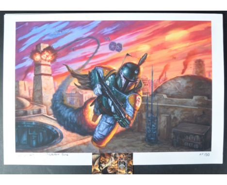 Estate of Jeremy Bulloch - Star Wars - Artwork - Tyler Walpole (Artist) - limited edition officially licensed artwork print d