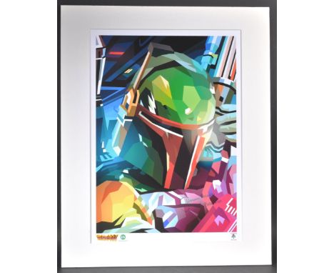 Estate of Jeremy Bulloch - Star Wars - Liam Bazier (Artist) - Galaxy Comic Con - a large format digital artwork print depicti
