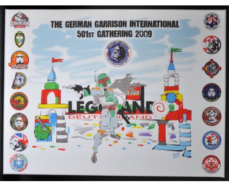 Estate of Jeremy Bulloch - Star Wars - Bulloch's personally presented large format 501st Legion 'German Garrison Internationa