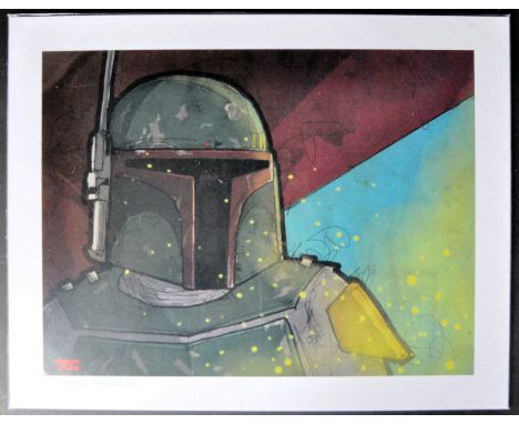 Estate of Jeremy Bulloch - Star Wars - Artwork - Christopher Hemsworth (artist) - 'Boba Fett' 2016 - limited edition stylised