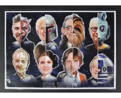 Estate of Jeremy Bulloch - Star Wars Celebration 2016 - a Celebration London 2016 exclusive artwork print by Yukho (2016). Fe