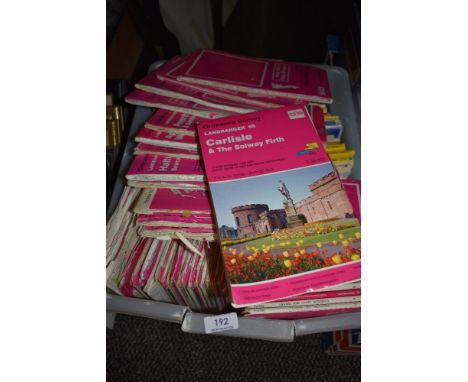 A selection of O/S ordnance survey guides and maps including local areas and Lakeland