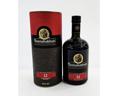 The Bunnahabhain 12 year old Islay single malt Scotch whisky, small batch distilled, 70cl, 46.3% vol, in original box&nbsp;