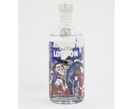 Absolut vodka limited edition from London, Jamie Hewlett collaboration produced and bottled in Sweden 700ml 40% vol