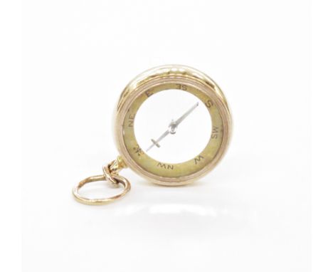 Compass fob in 18ct gold mount&nbsp;Condition ReportThere is wear to the gold surround commensurate with age, the glass is in