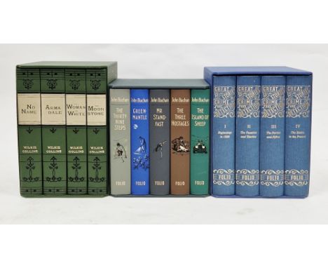 Folio Society ,&nbsp; three boxed sets to include Wilkie Collins, John Buchan and " Great Stories of Crime and Detection"&nbs