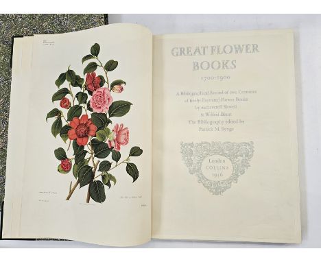 Sitwell, Sacheverell and Blunt, Wilfred "The Great Flower Book 1700-1900, a Bibliographical Record of Two Centuries of Finely