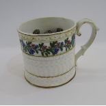 Pearlware 'Winchester Measure' frog mug, circa 1820, applied to the interior with two brown frogs,
