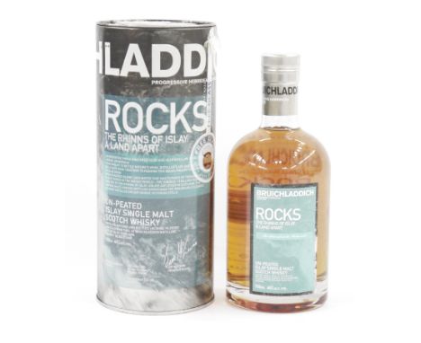 Bruichladdich Rocks unpeated Islay&nbsp;single malt scotch whisky, 46% vol 700ml in original tin