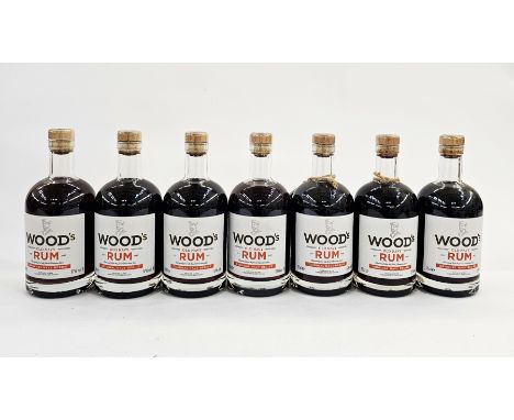 Seven bottles of Woods Old Navy Rum&nbsp;harvested from the finest demerara cane from original navy recipe distilled at the D