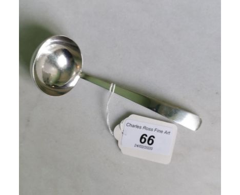 A hallmarked silver ladle, George &amp; Charles Asprey, London 1904.