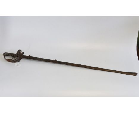 A 19th century Buckinghamshire Light Infantry 1892 Officers dress sword and scabbard. Condition Report: Buckinghamshire regim