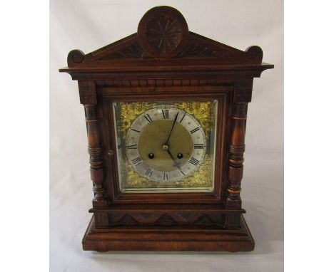 German early 20th century R M Schneckenburger mantel clock H 37 cm