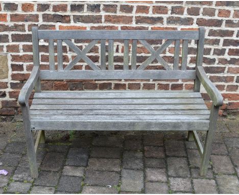 Wooden garden bench
