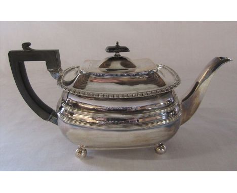 Silver teapot Sheffield 1908 total weight 22.39 ozt