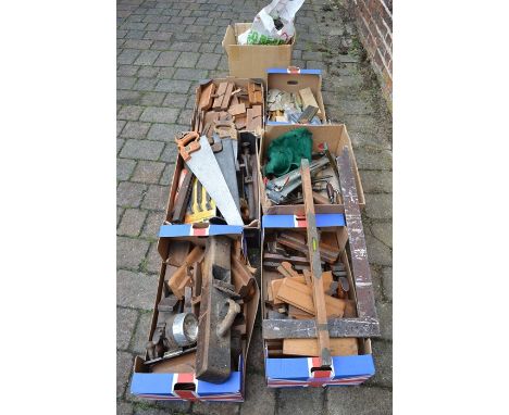 Large quantity of old joiners tools and blow torches