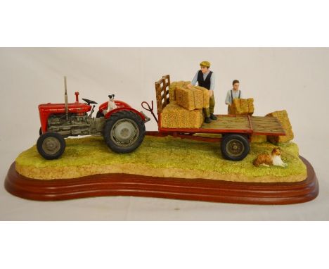 Border Fine Art tractor &amp; trailer model A3448 Loading Up (boxed)
