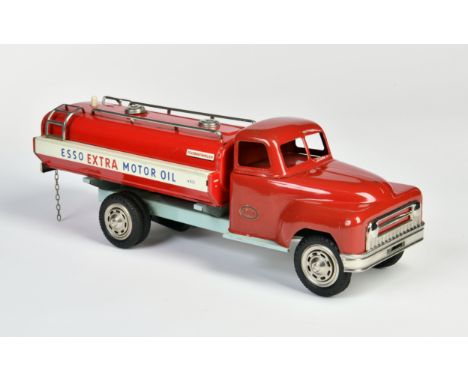 Göso, Esso Tank LKW, W.-Germany, 34 cm, Blech, Friktion ok, min. LM, Z 2+