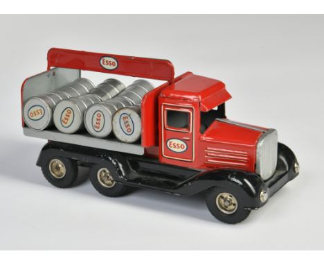 Göso, Esso LKW, mit 8 Fässern, US Z. Germany, 21 cm, Blech, UW ok, Z 2
