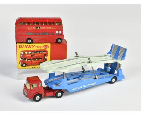 Corgi, Car Transporter &amp; Dinky Toys 289 Routemaster Bus, Druckguss, 1:43, 1x Okt, Z 1/1-