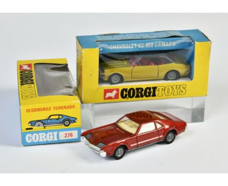 Corgi Toys, 276 Oldsmobile Tornado &amp; 338 Chevrolet SS 350 Camaro, Great Britain, 1:43, Okt, Z 1/1-