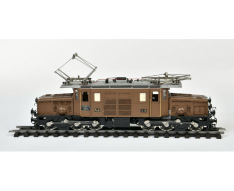 Wülser, Lok Ge 6/8 braun, Liechtenstein, 30 cm, Spur 0 - M, Vitrinenmodell, Z 1