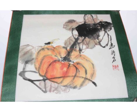 Chinese scroll in original box.