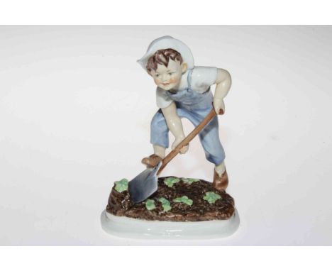 Royal Worcester 'Saturdays Child Works Hard for a Living', No. 3524, 16cm.