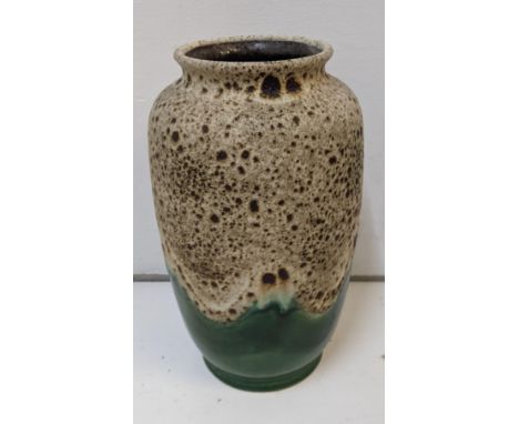 A vintage Dumler & Breiden German textured Lava style green vase, 26cm highLocation: 1-1If there is no condition report shown