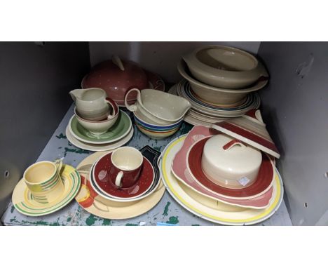 A selection of Susie Cooper porcelain to include tureen, cups and saucers, milk jugs and other itemsLocation: LWBIf there is 