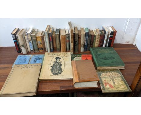 A collection of vintage books to include 'One hundred gems from English scenery- a collection of permanent photographs' The P