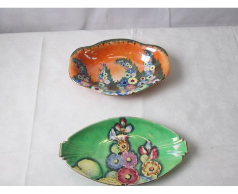 Two Carltonware lustre dishes