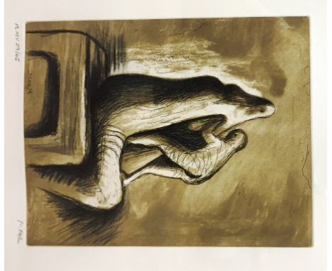 Henry Moore (British, 1898-1986): 
Mother & Child XIV, 1983, etching and aquatint, hand signed & numbered 29/65 in pencil, fr