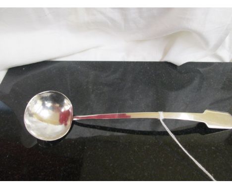 A Victorian silver fiddle pattern sauce ladle: Exeter 1868 by J & J Williams